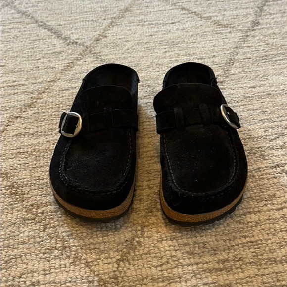 Birkenstock Black Slip-On Loafers with Buckle, size 39 EU, oiled leather - Picture 3 of 5